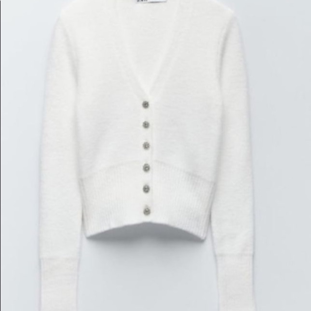 White work cute jewellery sweater